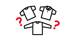 プリントしたいウェアを決める